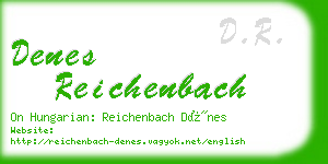 denes reichenbach business card